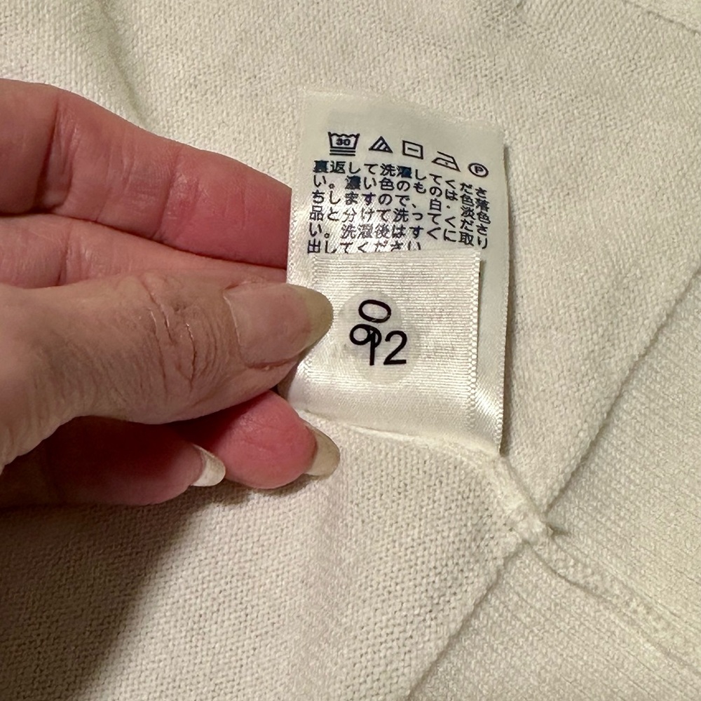 Lands End White Open Front Cardigan medium (10-12) - Picture 15 of 15